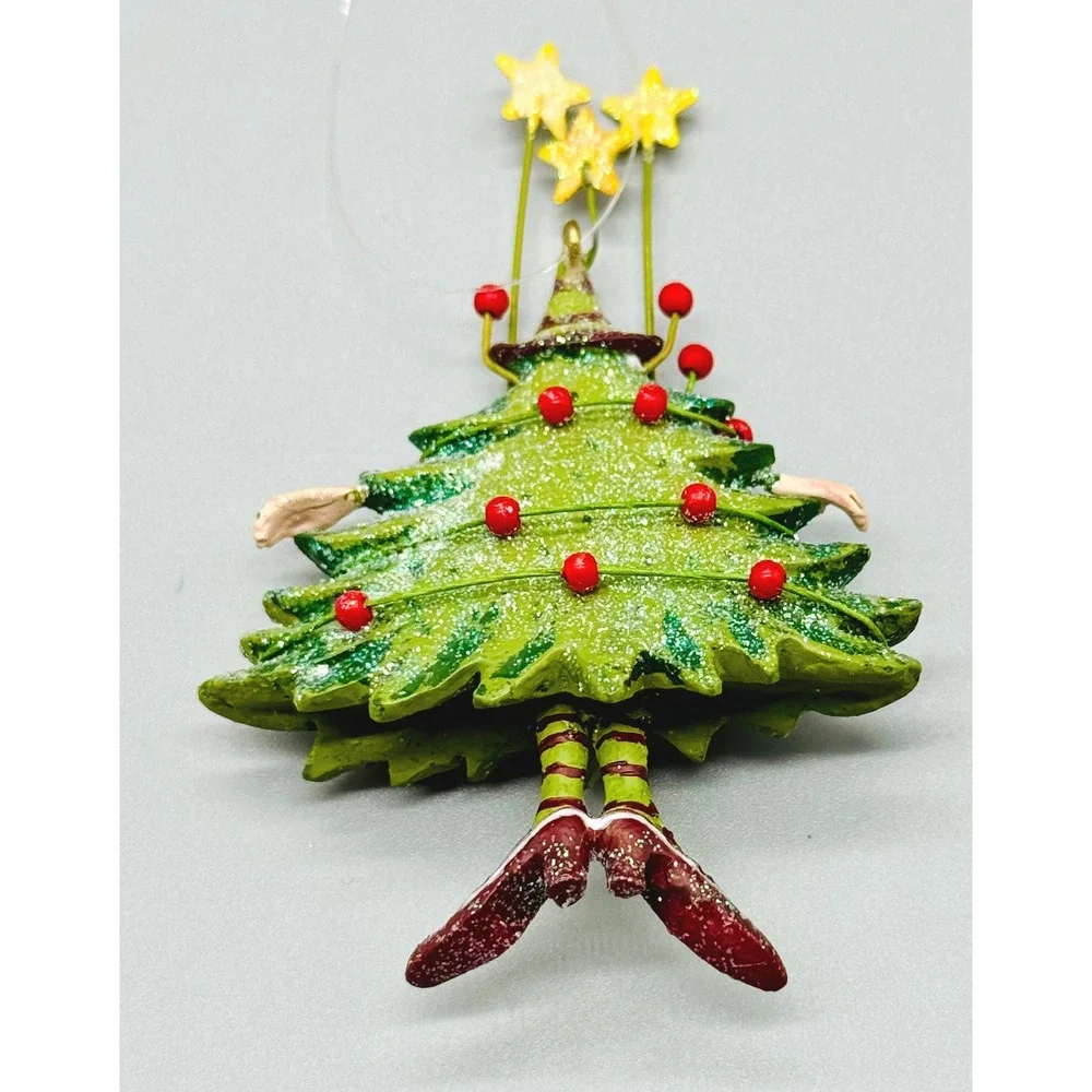 Department 56 Krinkles Tree Woman Ornament Green Patience Brewster Christmas